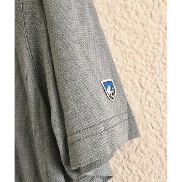 KUHL Shirt Mens Polo Size M Green Lightweight Performance Stretch Golf - Picture 3 of 7
